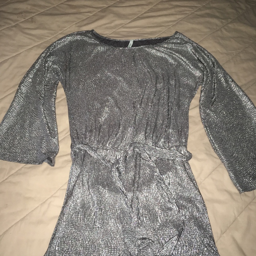 Silver Metallic Dress